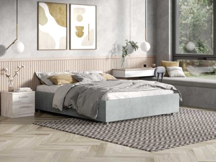 Кровать Сонум Scandinavia Экокожа Белая