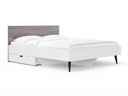 Кровать Сонум Ines Ясень анкор + белый 200х190