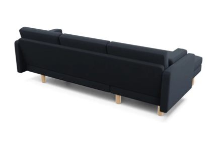 Диван Арско Ингвар угловой трехместный черный