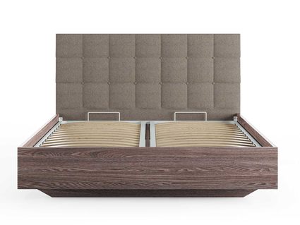 Кровать Сонум Luiza Ясень Анкор + Рогожка Песочная 200х190