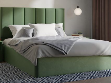 Кровать Lonax Милана велюр Dolly-17 (с подъемным механизмом)