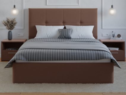 Кровать Lonax Алегра велюр Dolly-13 (с основанием) 160х195