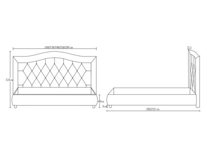 Кровать Димакс Эридан Нуар