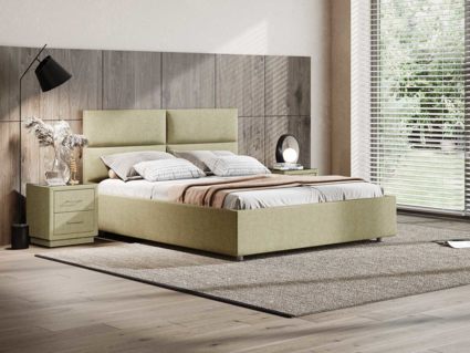 Кровать Сонум Omega Кашемир Бежевый (с подъемным механизмом) 160х190