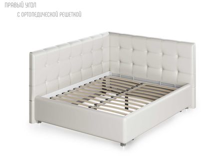 Кровать Nuvola Sabina угловая Velutto 26 160х200