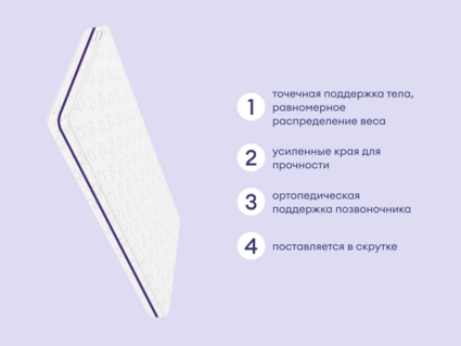 Матрас Базилик Бэби Мун 80х200