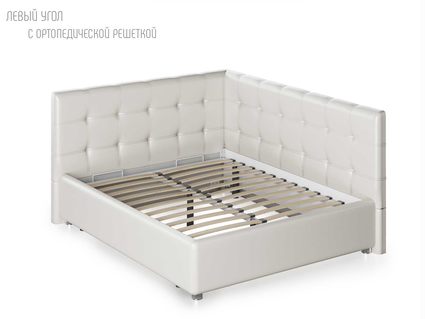 Кровать Nuvola Sabina угловая Velutto 14 180х190