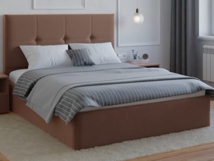 Кровать Lonax Алегра велюр Dolly-17 (с подъемным механизмом) 120х190