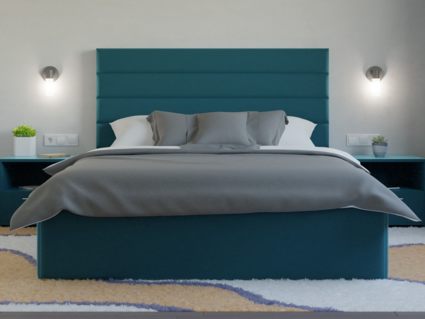 Кровать Lonax Кармела велюр Dolly-13 (с основанием) 120х190