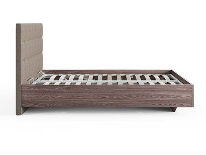 Кровать Сонум Luiza Ясень Анкор + Рогожка Песочная 200х190