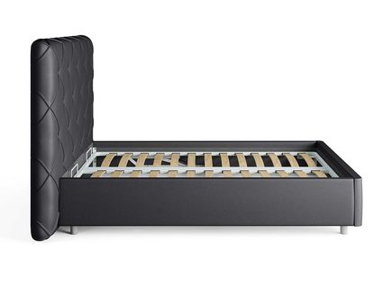 Кровать Сонум Manhattan Экокожа Коричневый (с основанием) 180х200