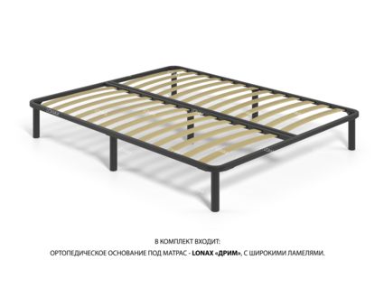 Кровать Lonax Алегра велюр Dolly-13 (с основанием) 160х195