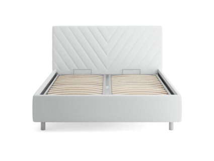 Кровать Сонум Vivien Микровелюр кремовый (с подъемным механизмом) 120х190