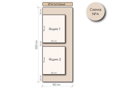 Кровать Mr.Mattress Site Box экокожа Black 180х195