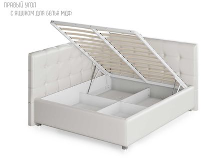 Кровать Nuvola Sabina угловая Velutto 14 (с подъемным механизмом) 200х190