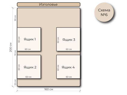 Кровать Mr.Mattress Site Box экокожа Black 180х195