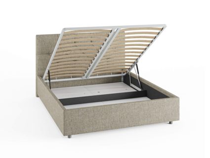 Кровать Сонум Bari Кашемир Серый (с подъемным механизмом) 140х190