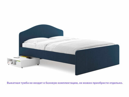 Кровать Сонум Emma Микровелюр белый 140х200