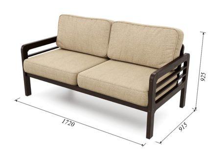 Диван Арско Бергер трехместный бежевый Длина 172 см