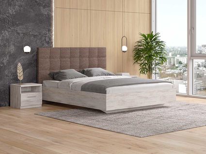 Кровать Сонум Luiza Ясмунд + Кашемир Бежевый (с подъемным механизмом)