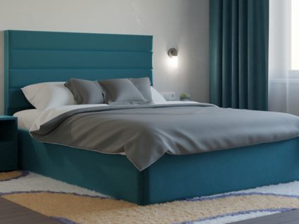 Кровать Lonax Кармела велюр Dolly-13 (с основанием) 120х190