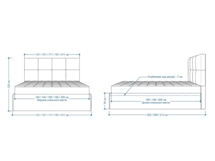 Кровать Lonax Алегра велюр Dolly-13 (с основанием) 160х195