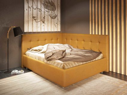 Кровать Nuvola Sabina угловая Velutto 26 160х200