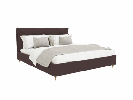 Кровать Beautyson Doris велюр Formula 238 коричневый 120х190