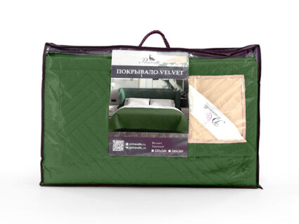 Покрывало Primavelle Velvet хвойное 240х260