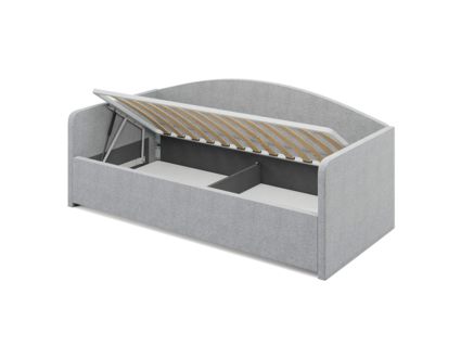 Кровать Сонум Uno Экокожа Платиновый перламутр (с подъемным механизмом) 80х200