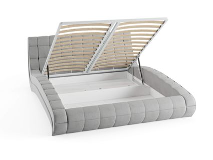 Кровать Сонум Milano Экокожа Белая (с подъемным механизмом) 160х190