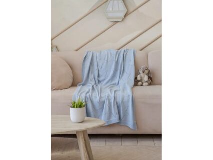 Плед Luxberry SELF STARS голубой 100х150