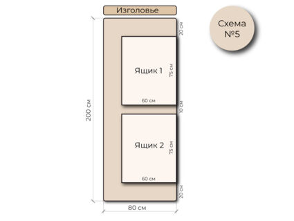 Кровать Mr.Mattress Site Box экокожа Black 180х195