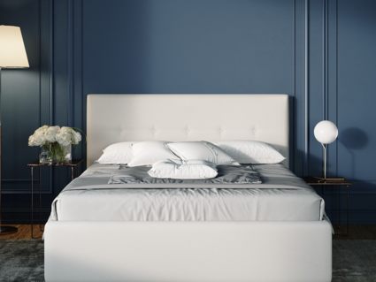 Кровать Nuvola Bianco Velutto 22 (с подъемным механизмом) 90х200