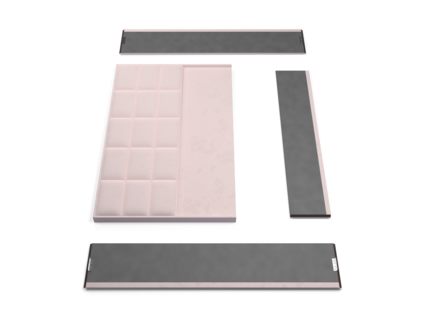 Кровать Lonax Адель велюр Dolly-17 (с основанием)