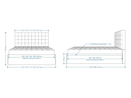 Кровать Lonax Аврора велюр Dolly-3 180х195