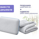 Одеяло Димакс Бамбук всесезонное + подушка Димакс Базис 200х220